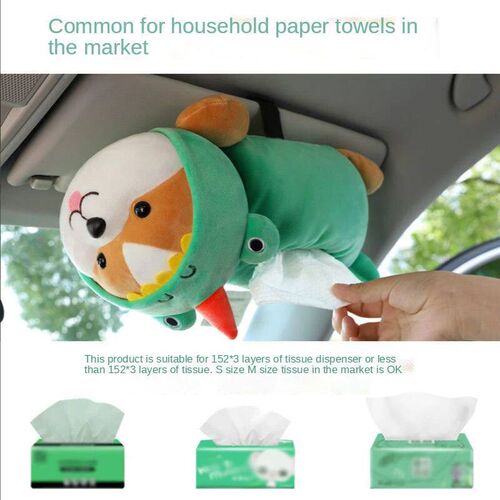 Creative Car Armrest Box Tissue Box Cartoon Cute Car Drawer