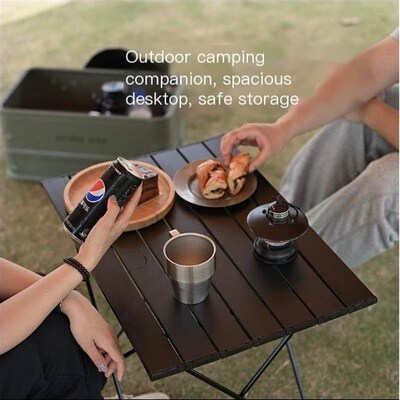 aluminium alloy camping table Portable foldable and chairs0