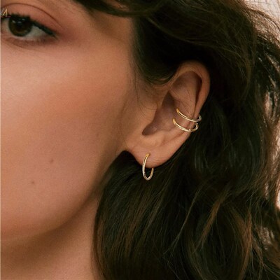 Steel Hinged Hoop Nose Ring for Women Earring Daith Piercing