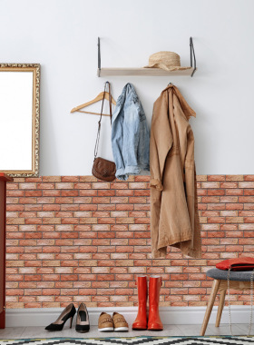 3D Stereo Wall ers Self-adhesive Wallpaper Brick Pattern Cre