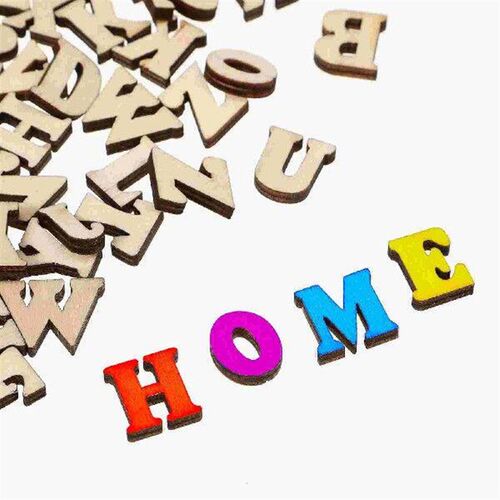 200 Pcs Product Unfinished Wooden Cutouts Craft Small