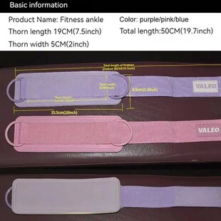 GOBYGO Fitness Ankle Straps Ankle Weights Leg Supports Adjus