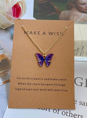 Hot Sale Boho Butterfly Pendant Necklace波西米亚蝴蝶吊坠项链