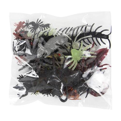 1Set Simulation Plastic Spider Bat Insect Bugs for Halloween