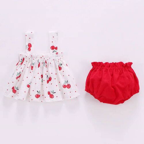 2Pcs/Set Summer Thin Newborn Baby Clothes For Girls Set Prin