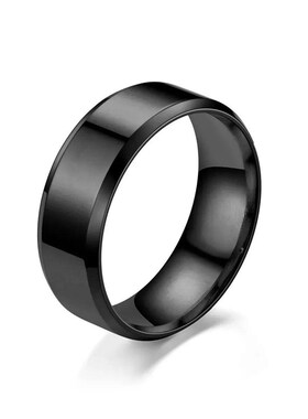 4 Colors Classic 8mm Mens Ring Surface Brushed Stainless Ste