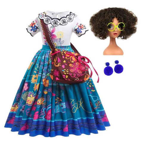 Encanto Isabela Cosplay Costume Girl Dress Carnival Hallowee