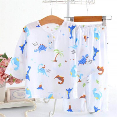 Baby Boys Girls Summer Cotton Sleepwear 1-11T Kids Homewear
