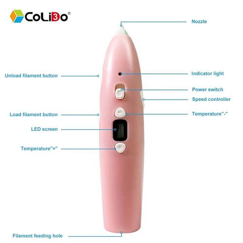 3D Printing Pen Low-temperature 3D Pen 1.75mm PCL Stable Pri