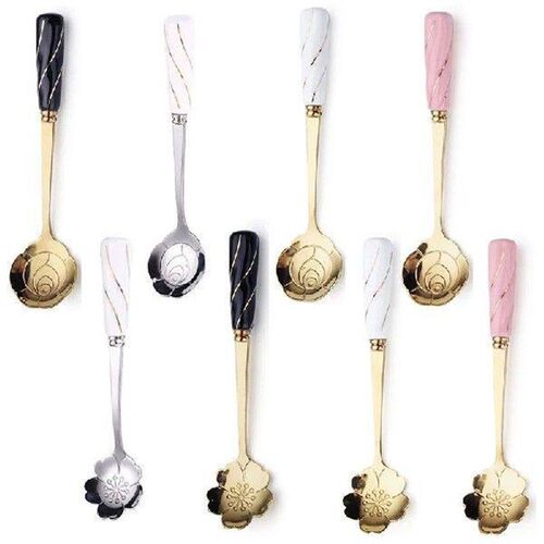 Coffee Spoon Mixing Spoons Tea Dessert Stainless Steel