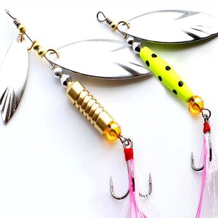 1 Pcs Metal Sliver Rotating Sequins Spoon Lure 7g/10g Spinne