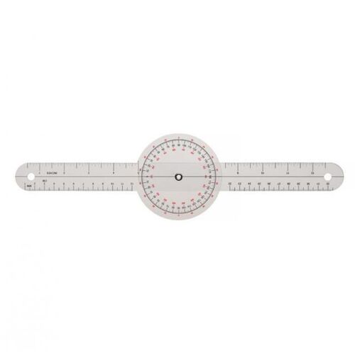 360 Degrees Plastic Angle Measuring Tool Transparent Protrac