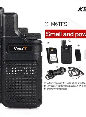 New M6 Handheld PMR446 FRS Walkie Talkie 2pcs Set Radio Stat