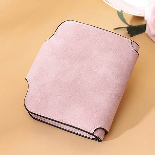 Fashion Womens Short Wallets PU Leather Matte Small Casual