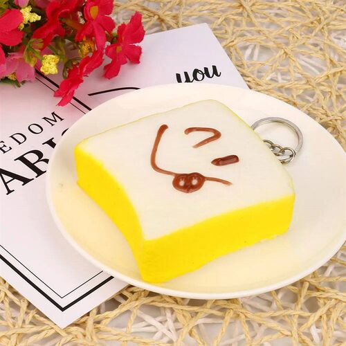 NEW 10pcs Squishies Toy Medium Mini Soft Bread Toys Key Bana