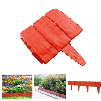 Garden Fence Cobblestone Border Plastic Lawn Edging Plant