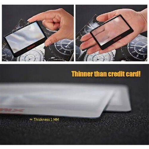 Portable Pocket Magnifier 3X Reading Magnifying Glass With