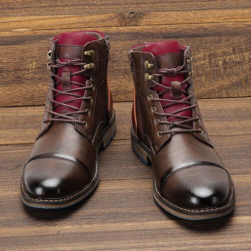 Big Size Boots Men Fashion Comfortable Winter Leather Boots