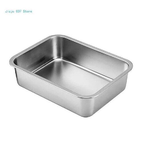 Stainless Steel for Cat Litter Pan Rust Resistant Easy