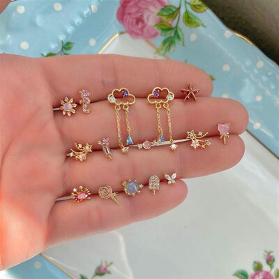 1Pcs Stainless Steel Cartilage Helix Studs Earring For