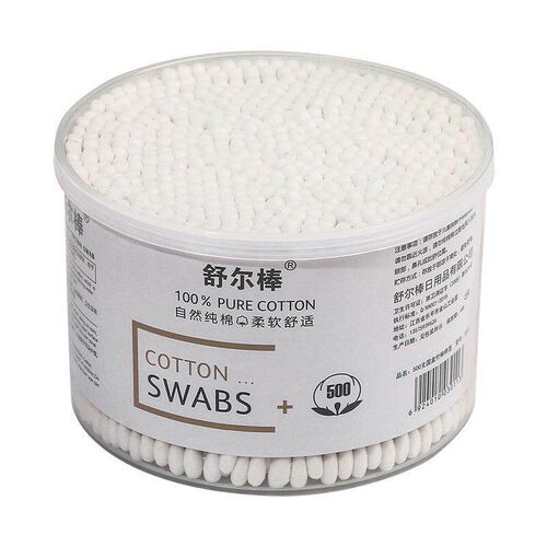 Large wholesale box of dual-ended cotton swabs for home use,