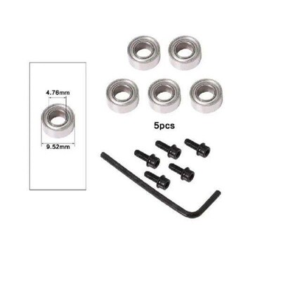 Router Bit Bearing Kit Durable Steel Bearing Set For Flush