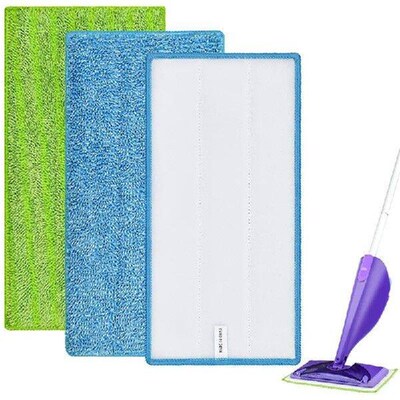 1Pc Reusable Washable Mop Pads for Swiffer WetJet
