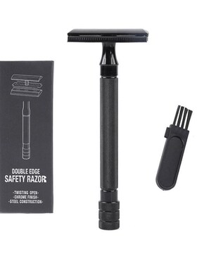 Classic Men Shaver Adjustable Safety Razor Double Edge Stain