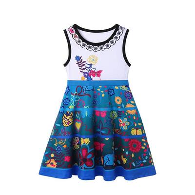 Elsa Anna Dress for Girl Birthday Party Cosplay Rapunzel Mer