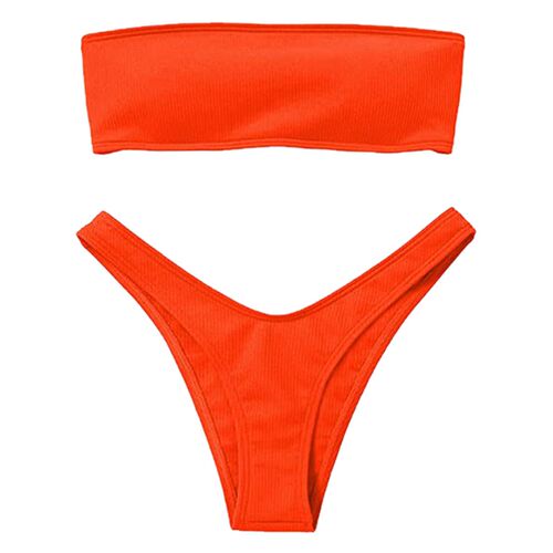 Womens Bikini High Waisted Tummy Control Two Piece Swimsuit