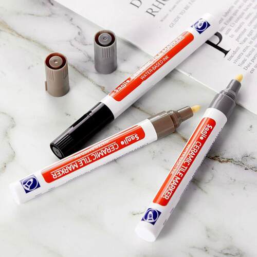 12 Color White Waterproof Tile Paint Marker Grout Pen Wall S