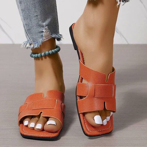 Summer Women Slippers Fashion Beach Flats Shoes 2024 New