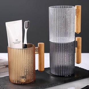 Luxury toothbrush cup and rinsing cup, featuring a high-end
