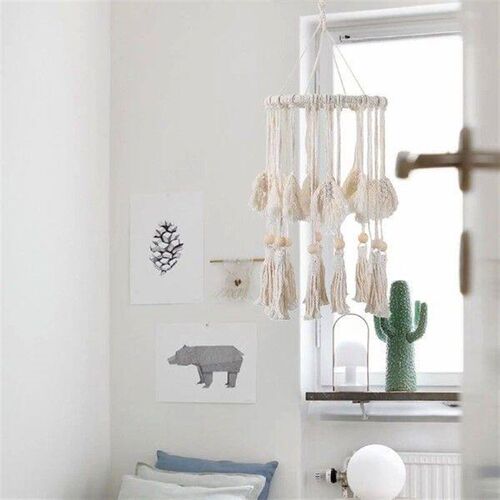 Lamp Shade Woven Tapestry Ceiling Pendant Bohemian Hanging