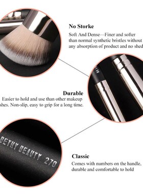 Bethy Beauty 2/3 pcs Foundation Concealer Brush Set Makeup B