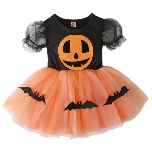 Baby Girl Halloween Pumpkin Children Costume Cosplay Kids Ch