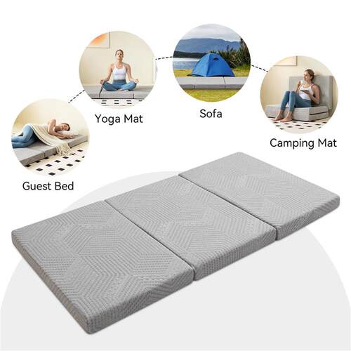 Hcore Folding Mattress, Foldable Memory Foam Mattress with B