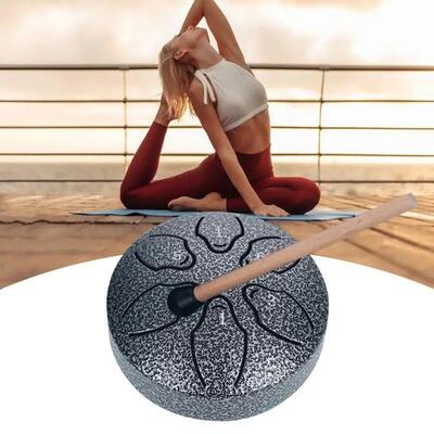Chakra Drum For Rain 3inch 6 Notes Steel Tongue Drum Rain Ch
