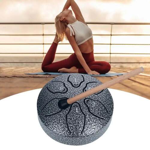 Chakra Drum For Rain 3inch 6 Notes Steel Tongue Drum Rain Ch