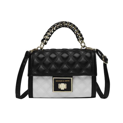 Womens Bag New tendy Fashionable Diamond Plaid Chain Portab