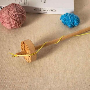 2x Yarn Spindle Practical Easy to Use Top Whorl for Woven
