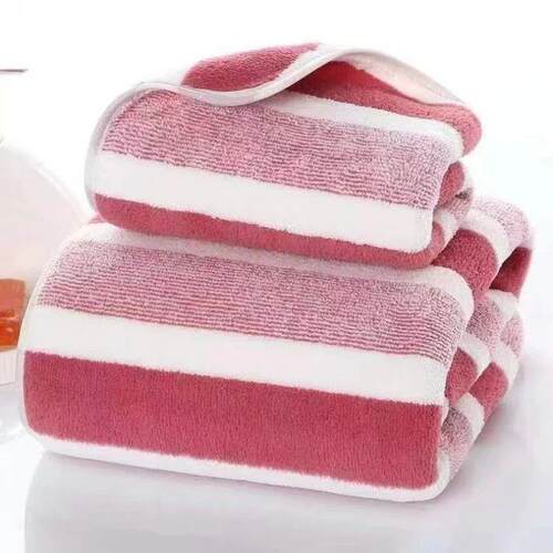 Optmzed Ttle: Thckened Coral Fleece Bath Towel - Soft bsorbe