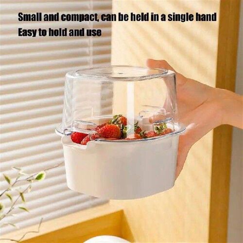 Kitchen Colanders Bowl Set Portable Double Layered Drain