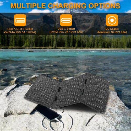 45W Foldable Solar Panel Outdoor Portable Folding Solar