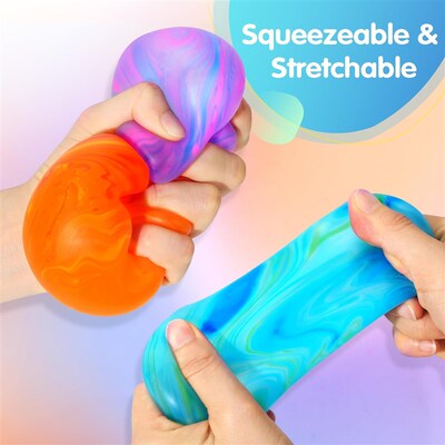 3Pcs Swirl Stress Cube ice Squishy Toys Solid Squeeze Square