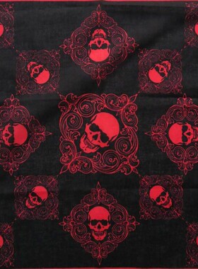 More Colorfull Printed Skull Paisley Geometric Cotton Bandan