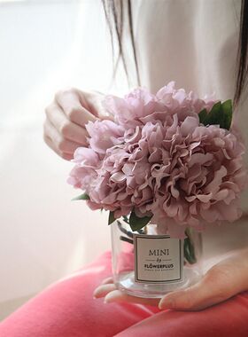 5pcs white artificial silk peony big flowers head for weddin