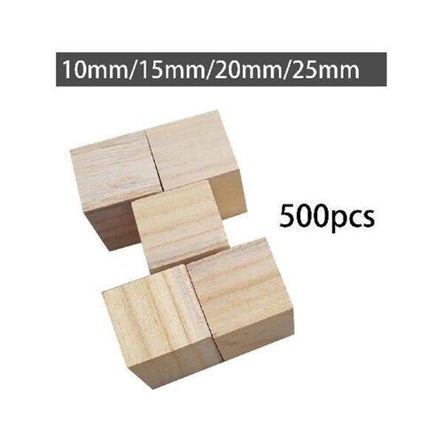 500Pcs Wooden Bs Wood Building Bs for DIY Projects