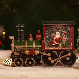 Christmas Snowman Gift Eve Cryst Santa Train Claus