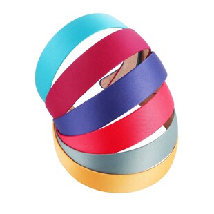 1/2pcs Plain 3CM Wide Satin Headband Girls Fabric vered Resi